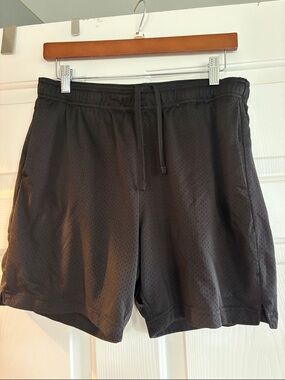 Hollister Black Athletic Mesh Shorts with Drawstring